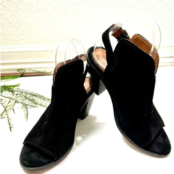 Frye Courtney Suede Slingback Heels - Picture 6 of 13